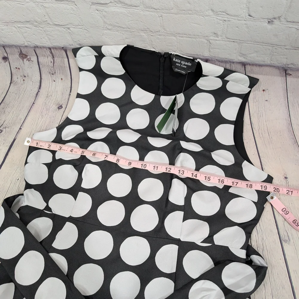 Kate Spade Monochrome Polka Dot Dress - Picture 8 of 9